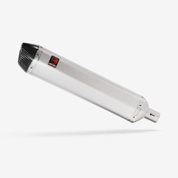 Lextek SA1 Matt S/Steel Hexagonal Exhaust Silencer 37mm