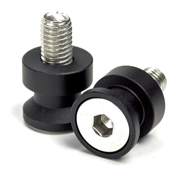 Lextek Black Paddock Stand Bobbins M10 x 1.5mm