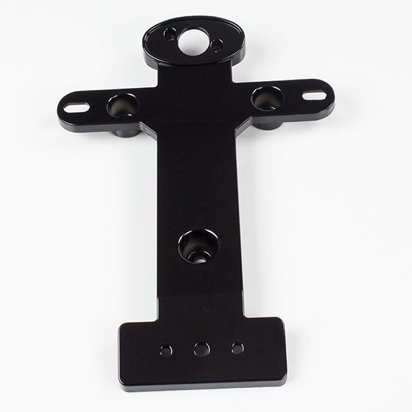 Rear Number Plate / License Bracket Black