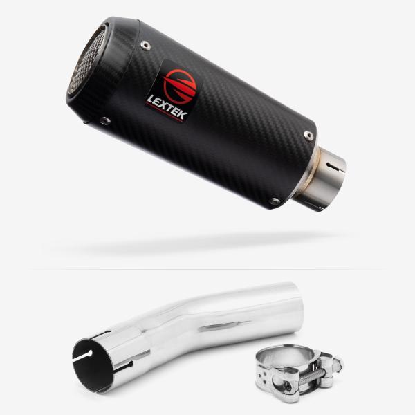 Lextek CP9C Full Carbon Exhaust 180mm with Link Pipe