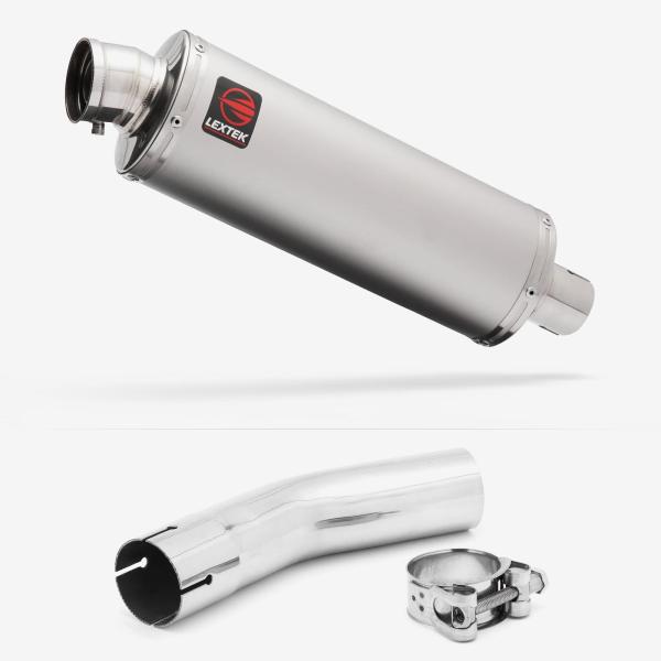 Lextek OP1 Matt S/Steel Exhaust 350mm with Link Pipe
