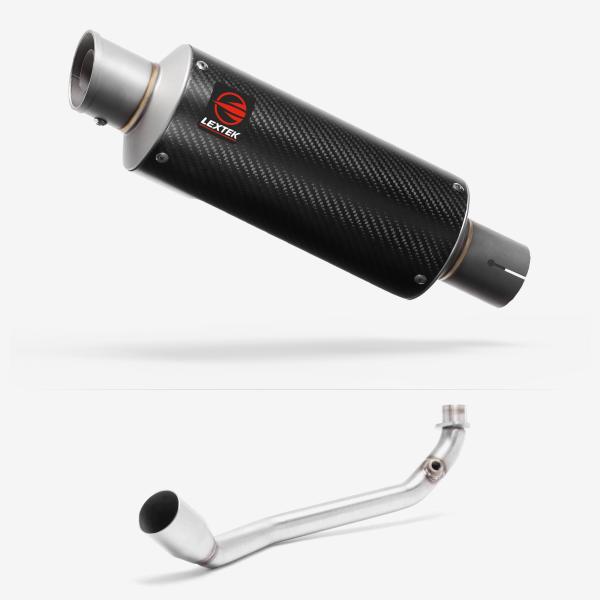 Lextek GP8C Carbon Fibre GP Stubby Exhaust System 240mm