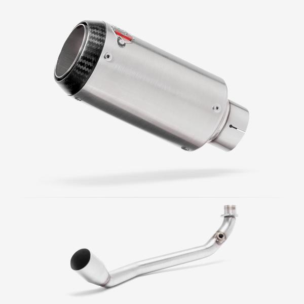 Lextek CP1 Matt S/Steel Carbon Tip Exhaust System 150mm