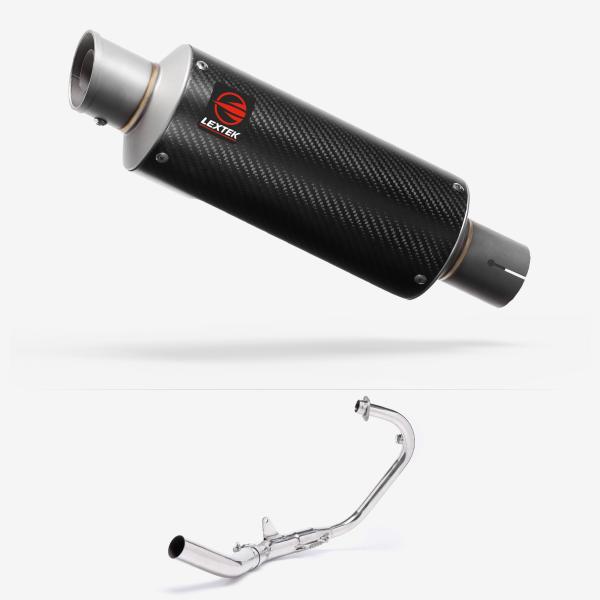 Lextek GP8C Carbon Fibre GP Stubby Exhaust System 240mm
