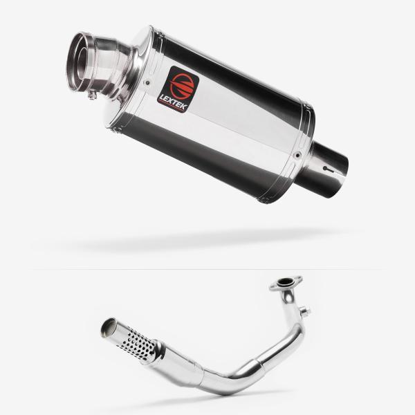 Lextek OP4 Polished S/Steel Exhaust System 200mm