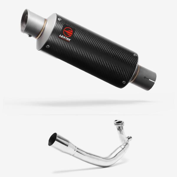 Lextek GP8C Carbon Fibre GP Stubby Exhaust System 240mm