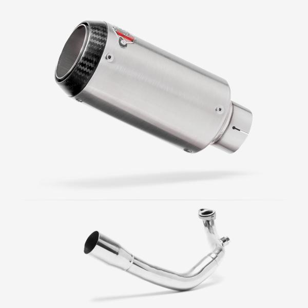 Lextek CP1 Matt S/Steel Carbon Tip Exhaust System 150mm