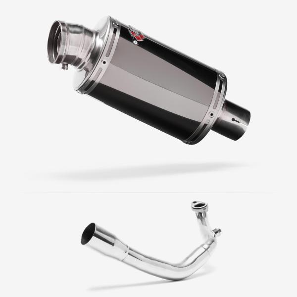 Lextek OP15 Dark Tint Stainless Exhaust System 200mm