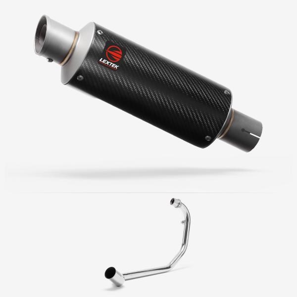 Lextek GP8C Carbon Fibre GP Stubby Exhaust System 240mm