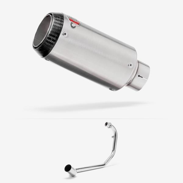 Lextek CP1 Matt S/Steel Carbon Tip Exhaust System 150mm