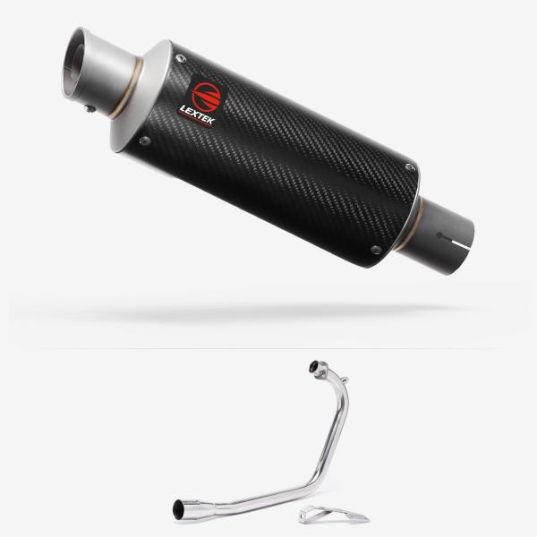 Lextek GP8C Carbon Fibre GP Stubby Exhaust System 240mm