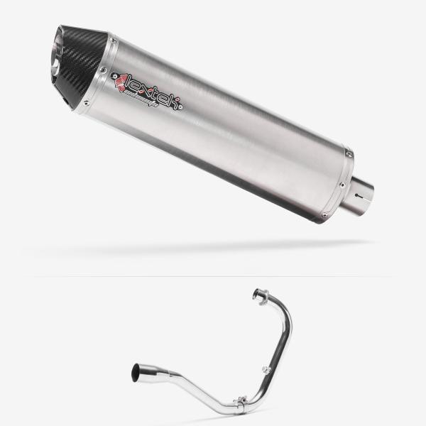 Lextek RP1 Gloss S/Steel Oval Exhaust System 400mm