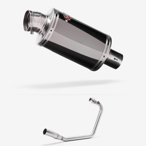 Lextek OP15 Dark Tint Stainless Exhaust System 200mm