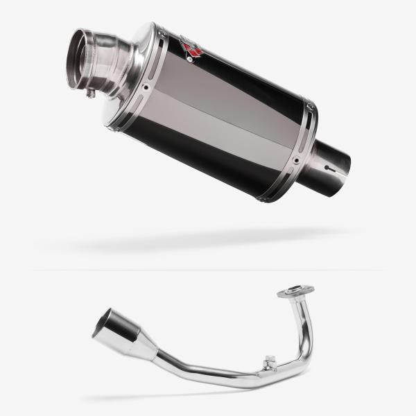 Lextek OP15 Dark Tint Stainless Exhaust System 200mm